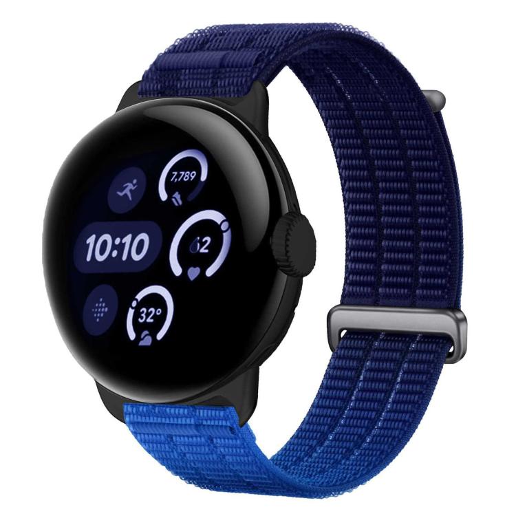 Double-Link Cloud-Feel Breathable Nylon Loop Metal Head Watch Band, For Google Pixel Watch 5 / 4 / 3 / 2 / 1 41mm, For Google Pixel Watch 5 / 4 / 3 45mm