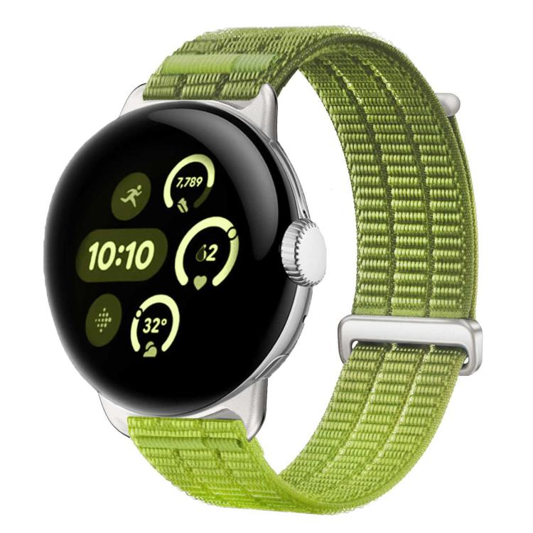 Double-Link Cloud-Feel Breathable Nylon Loop Metal Head Watch Band, For Google Pixel Watch 5 / 4 / 3 / 2 / 1 41mm, For Google Pixel Watch 5 / 4 / 3 45mm
