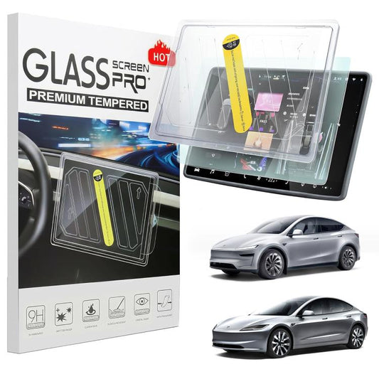 Easy Install Box Dust-Free Anti-Fingerprint Car Navigator HD Tempered Glass Film, For Tesla Model Y Refresh 2025, For Tesla Model 3 Refresh, For Tesla Model 3 / Y