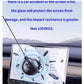 Tempered glass screen protector covering car navigation display for impact resistance