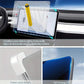 Car navigation screen protector glass with full-coverage fit over the dashboard display