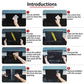 Screen protector installation steps kit with alcohol pack and dust-free cloth