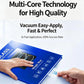 Tempered glass screen protector film kit with hands applying the screen cover