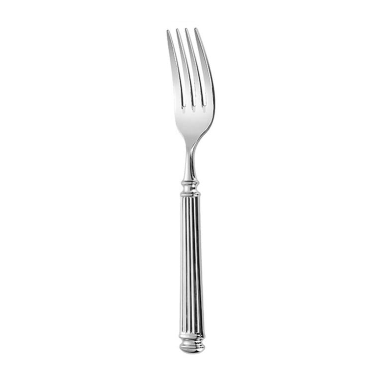 Mirror-Polished Roman Columns Stainless Steel Tableware, Dinner Knife, Dinner Fork, Dinner Spoon, Dessert Fork, Dessert Spoon