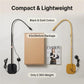 Black and gold UV LED gooseneck floor lamp, compact lightweight design