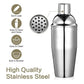 Stainless Steel Cocktail Set 750ml Shaker and Cocktail Tools, 7-Piece Set
