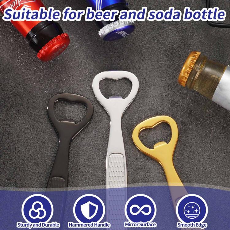 Hammered Stainless Steel Heart-Shaped Wine Opener