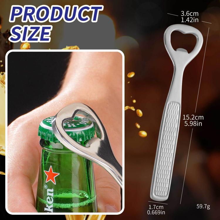 Hammered Stainless Steel Heart-Shaped Wine Opener