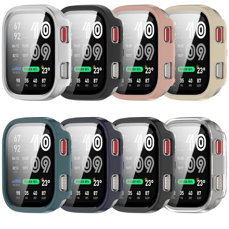 Tempered Film Integrated PC Watch Protective Case, For Amazfit Bip Max