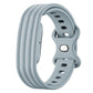 For Google Fitbit Air Solid Color Butterfly Buckle Silicone Watch Band, Size: S, Size: L