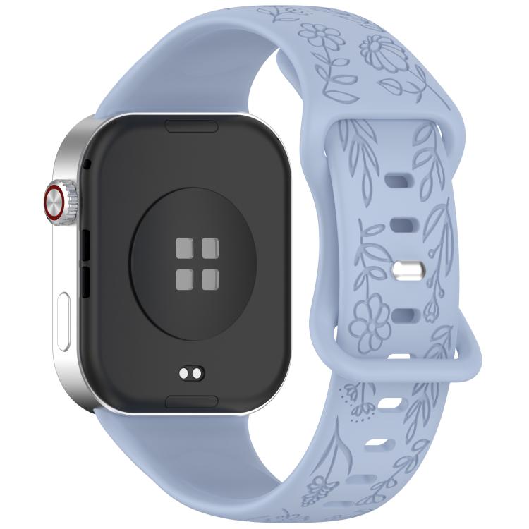 Sunflower Pattern Butterfly Buckle Silicone Watch Band, For Xiaomi Band  10 Pro / Redmi Watch 6 / 5