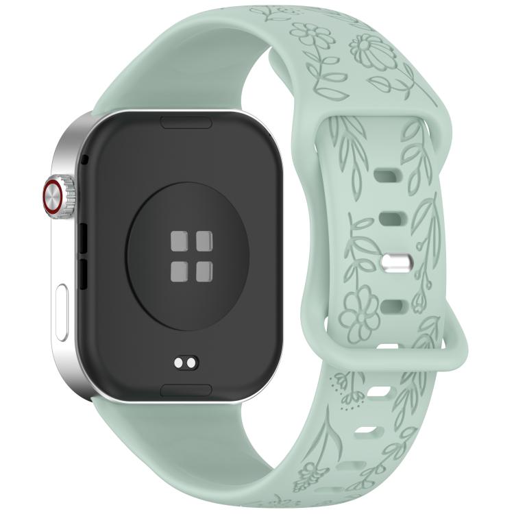 Sunflower Pattern Butterfly Buckle Silicone Watch Band, For Xiaomi Band  10 Pro / Redmi Watch 6 / 5