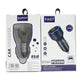 85W car charger retail box with charger image and port specifications