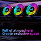 L030 Car Air Vent RGB Aroma Diffuser Voice-Controlled LED Rhythm Ambient Light