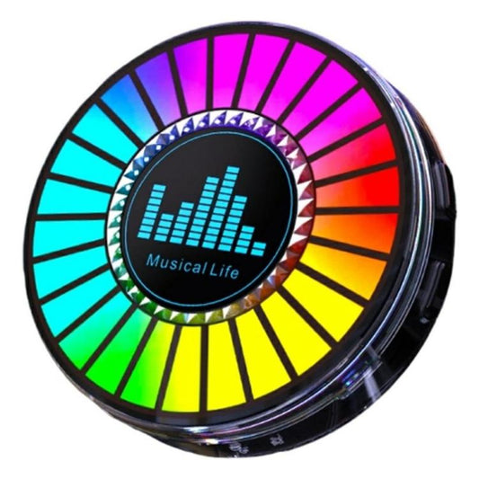 L030 Car Air Vent RGB Aroma Diffuser Voice-Controlled LED Rhythm Ambient Light