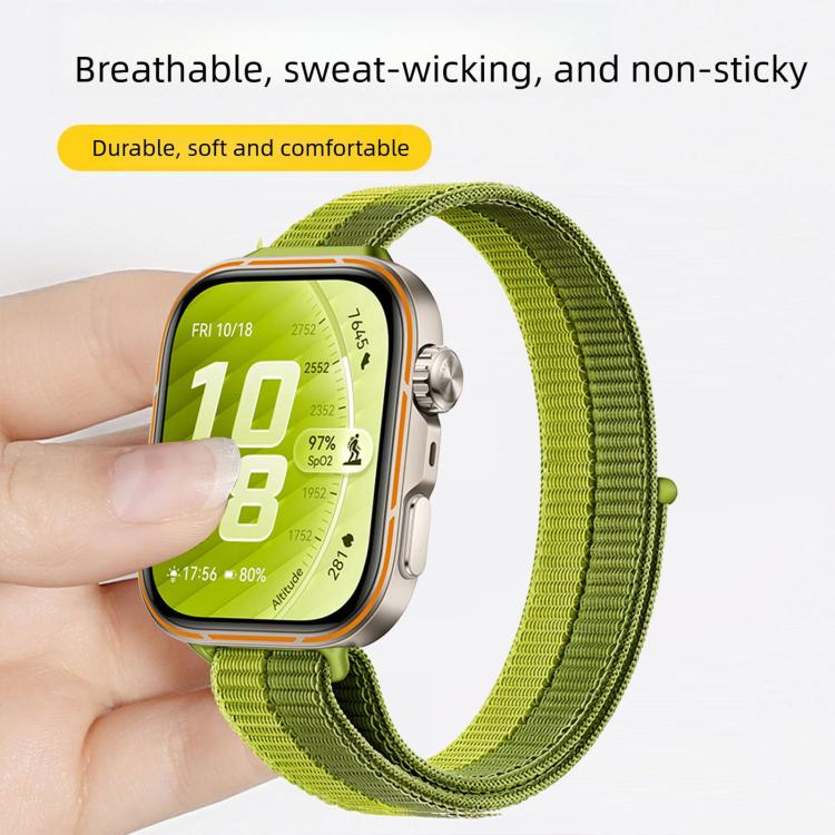 Slim Style Nylon Hook And Loop Fastener Watch Band, For Huawei Watch Fit 5 / Fit 5 Pro / Fit 4