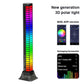 Tall RGB 3D polar light tower with rainbow LED layers and app control icons