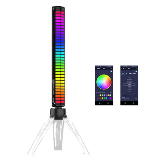 L026Z Music Sync Sound-activated Pickup Gaming Ambient Lamp with Illuminated Bracket, L026Z