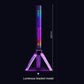 RGB pickup lamp with illuminated bracket tripod and vertical rainbow LED bar, 285mm height