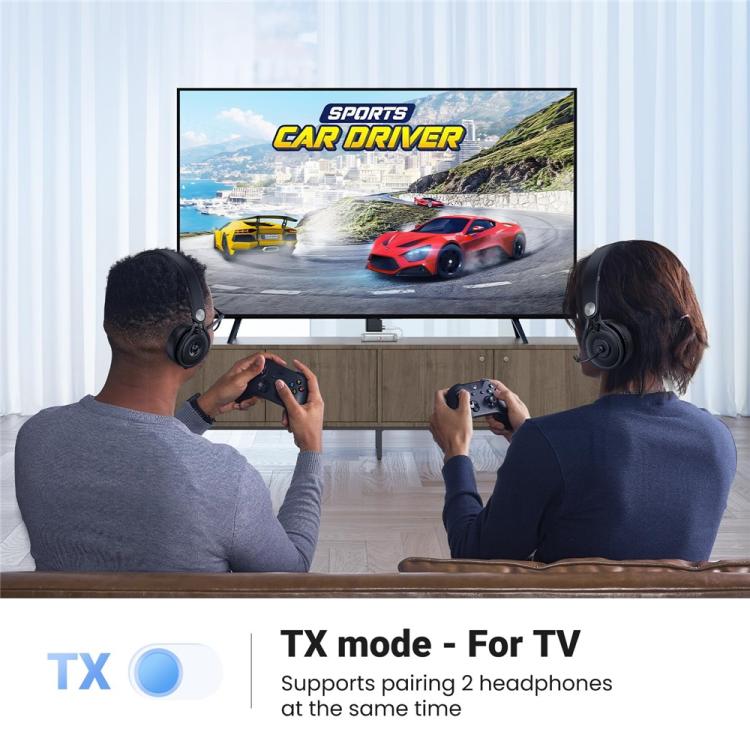 UGREEN 3.5mm Bluetooth audio adapter in TX mode for TV listening