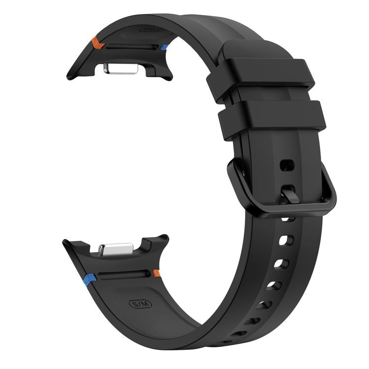 Stitched Color Clasp Solid Color Silicone Watch Band, For Galaxy Watch 9 / 8 / 8 Classic
