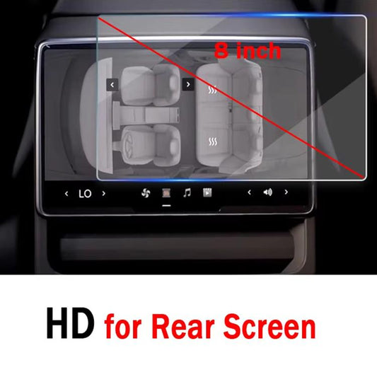 8-inch rear screen tempered glass film, clear curved-edge cover