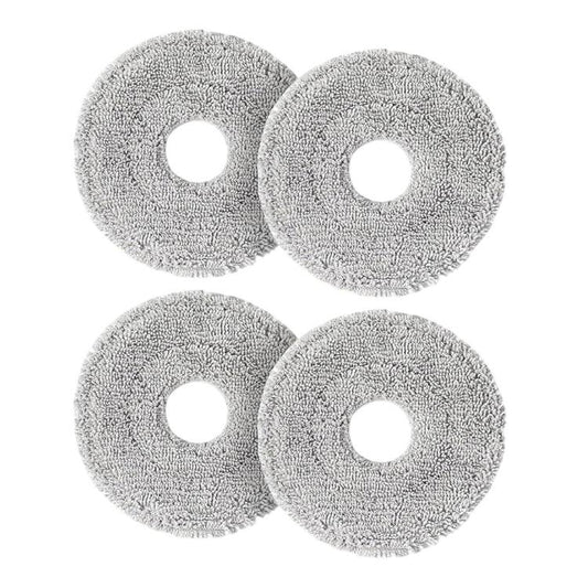 JUNSUNMAY 4pcs Washable Mop Pads Replacement for Dreame L60 Ultra / L50 Ultra / L40 Ultra / X50 Ultra / X30 Ultra / D30 Ultra