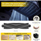 Black rubber roller brush with end caps for robot vacuum cleaning