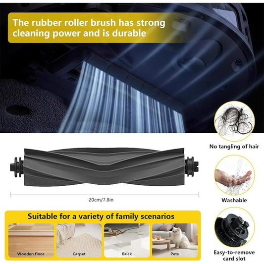 JUNSUNMAY 18 in 1 Robot Vacuum Cleaner Mop Accessory Kit for Dreame X30 Ultra / L10s Pro Ultra Heat / L10s Ultra Gen 2 / D30 ULtra / L40s Ultra CE & Mova E30