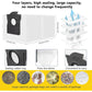 Black dust bag holder with sealing rubber ring for robot vacuum filtration