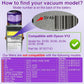 JUNSUNMAY Vacuum Filter Replacement with Clean Brush for Dyson V12 Origin / V12 Detect Slim / Slim+, 2pcs, 1pcs