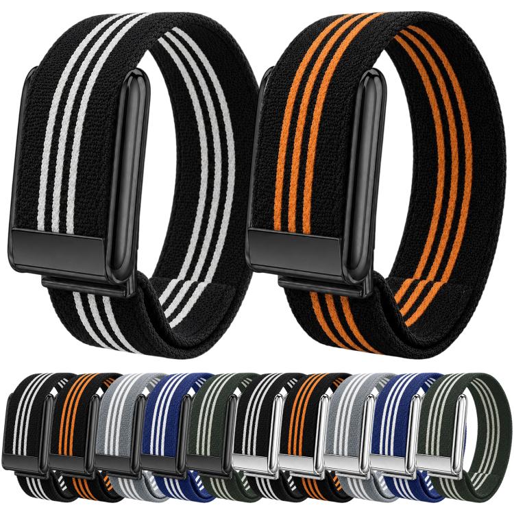 Three-Stripe Woven Nylon Watch Band, For WHOOP 5.0 Electrocardiogram, For WHOOP 5.0 Regular