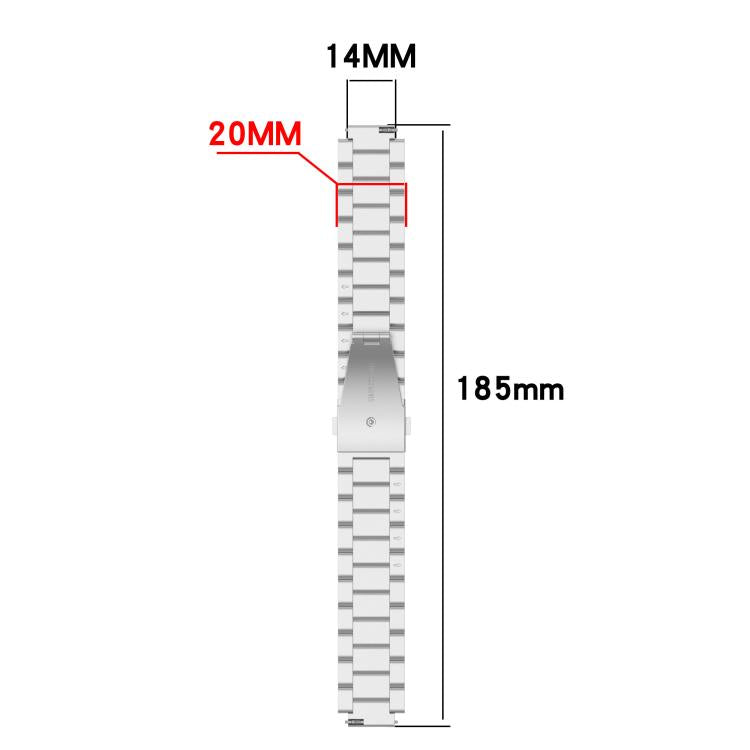 Three Beads Folding Buckle Stainless Steel Watch Band, For Garmin CIRQA Smart Band