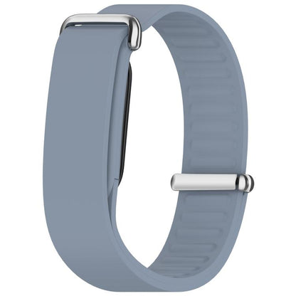 Metal Buckle Wave Texture Silicone Watch Band, For Google Fitbit Air