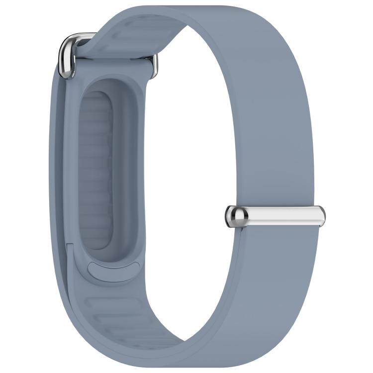 Metal Buckle Wave Texture Silicone Watch Band, For Google Fitbit Air