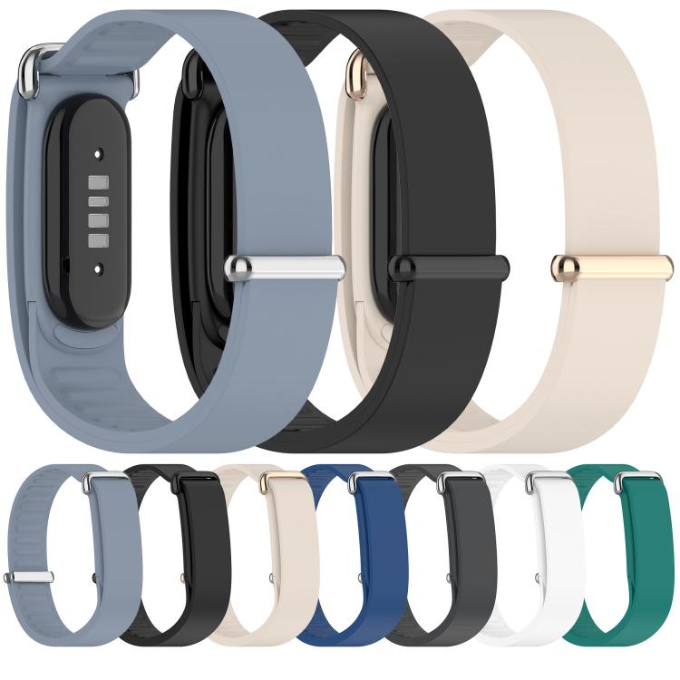 Metal Buckle Wave Texture Silicone Watch Band, For Google Fitbit Air