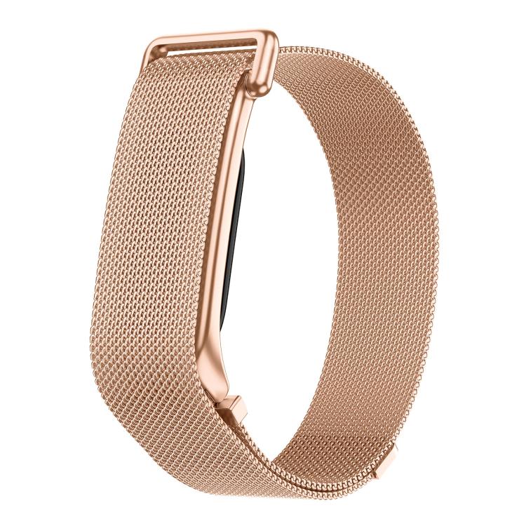 Metal Case Integrated Milanese Magnetic Stainless Steel Watch Band, For Google Fitbit Air