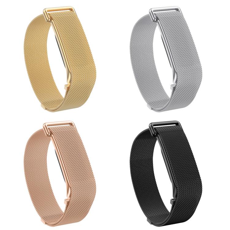 Metal Case Integrated Milanese Magnetic Stainless Steel Watch Band, For Google Fitbit Air