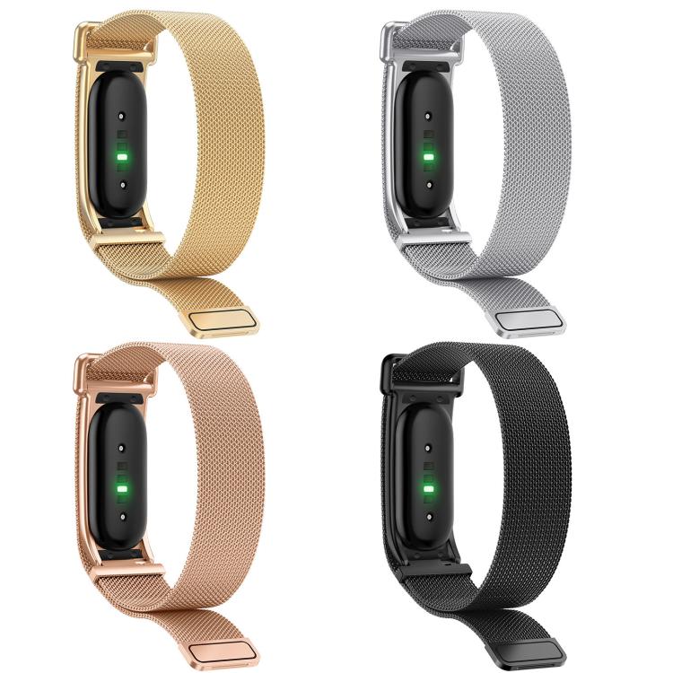 Metal Case Integrated Milanese Magnetic Stainless Steel Watch Band, For Google Fitbit Air