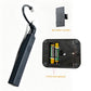 UV eyelash curing lamp with open battery compartment and black wireless foot pedal