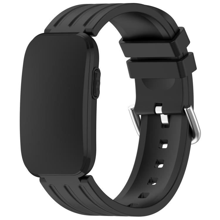 Pin Buckle Vertical-Striped Silicone Watch Band, For Garmin CIRQA Smart Band