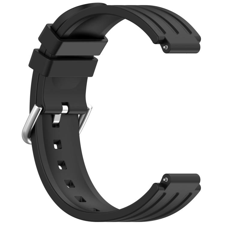 Pin Buckle Vertical-Striped Silicone Watch Band, For Garmin CIRQA Smart Band