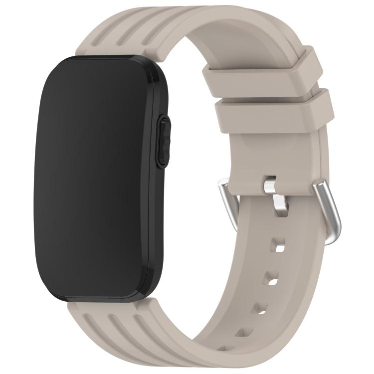 Pin Buckle Vertical-Striped Silicone Watch Band, For Garmin CIRQA Smart Band
