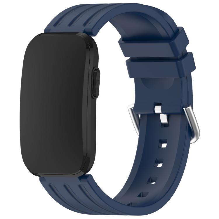 Pin Buckle Vertical-Striped Silicone Watch Band, For Garmin CIRQA Smart Band