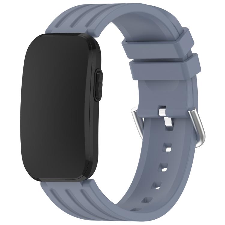 Pin Buckle Vertical-Striped Silicone Watch Band, For Garmin CIRQA Smart Band