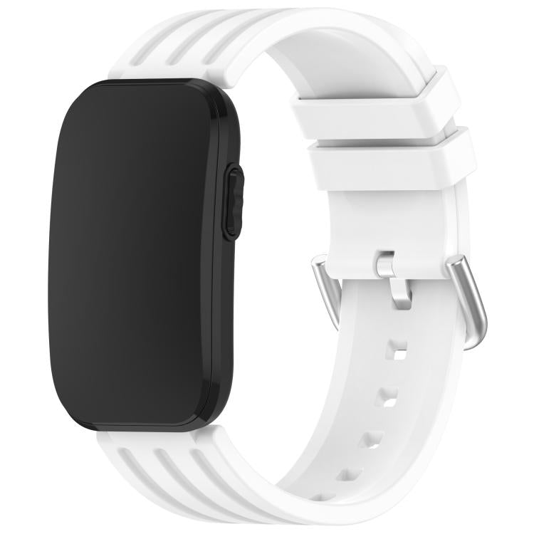Pin Buckle Vertical-Striped Silicone Watch Band, For Garmin CIRQA Smart Band