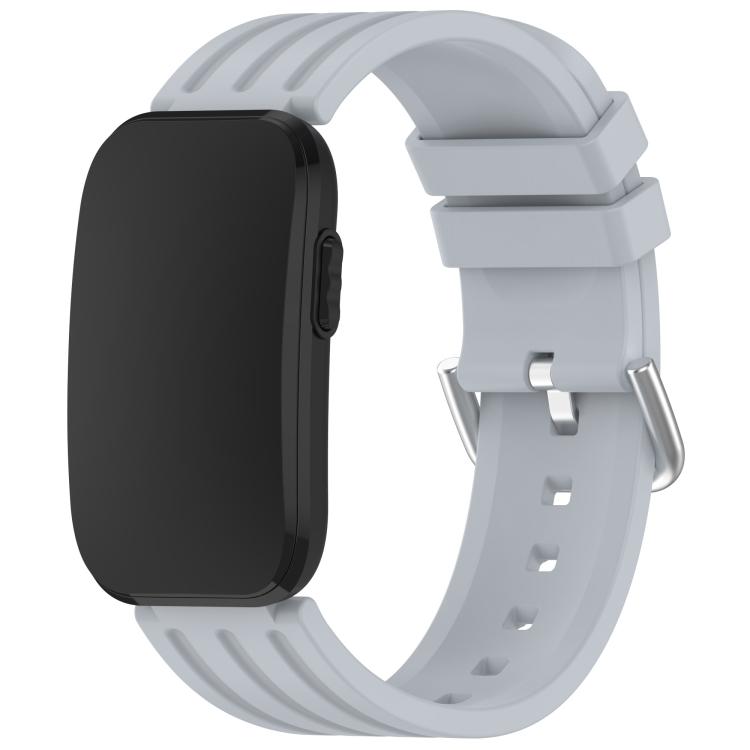 Pin Buckle Vertical-Striped Silicone Watch Band, For Garmin CIRQA Smart Band