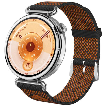 Floral Print Seamless Knitted Nylon Watch Band, 18mm