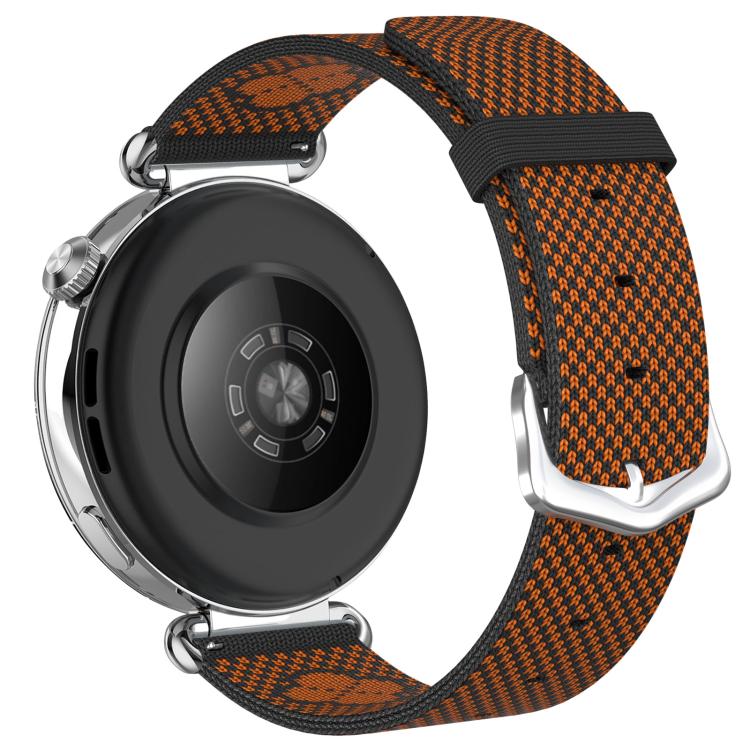 Floral Print Seamless Knitted Nylon Watch Band, 18mm