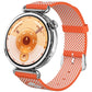 Floral Print Seamless Knitted Nylon Watch Band, 18mm